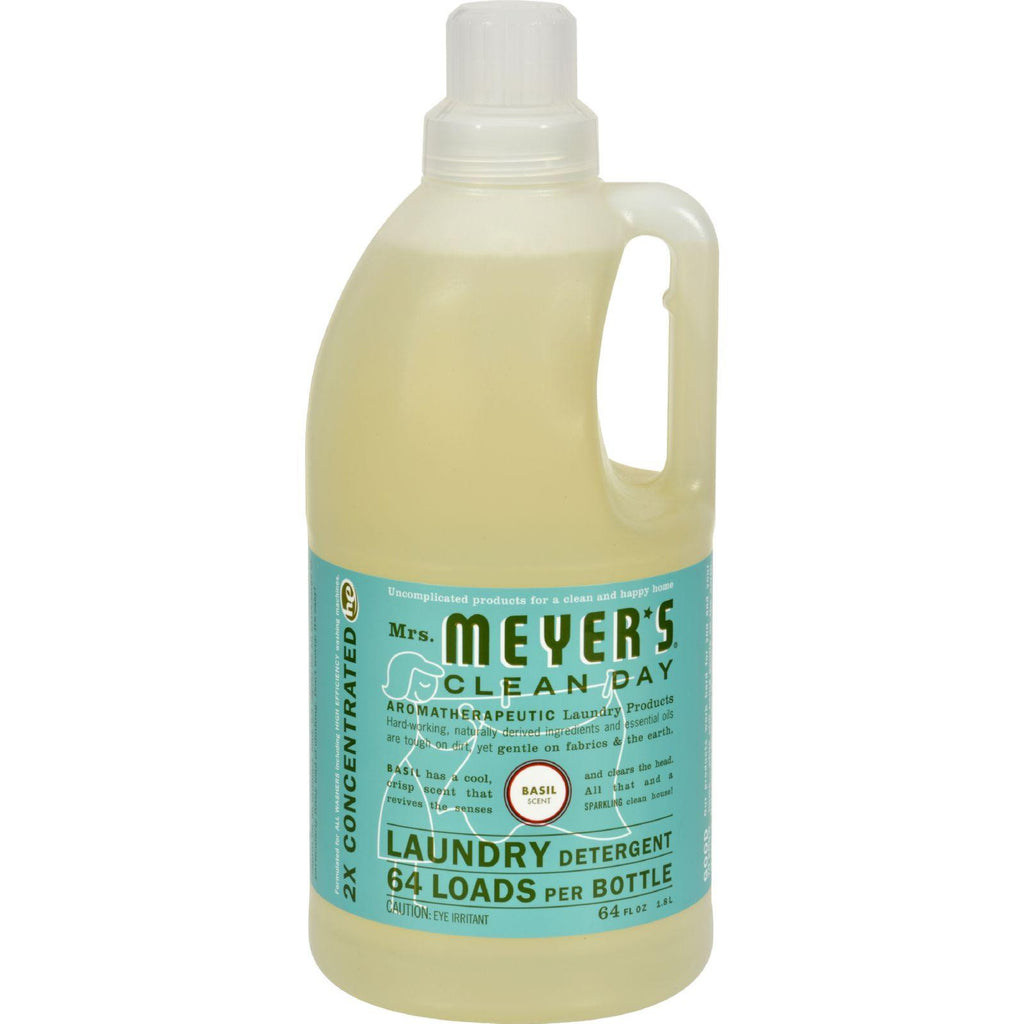 Mrs. Meyer's 2x Laundry Detergent - Basil - Case Of 6 - 64 Oz