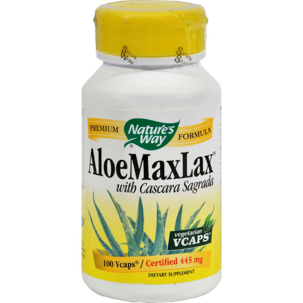 Nature's Way Aloemaxlax With Cascara Sagrada - 100 Vegetarian Capsules