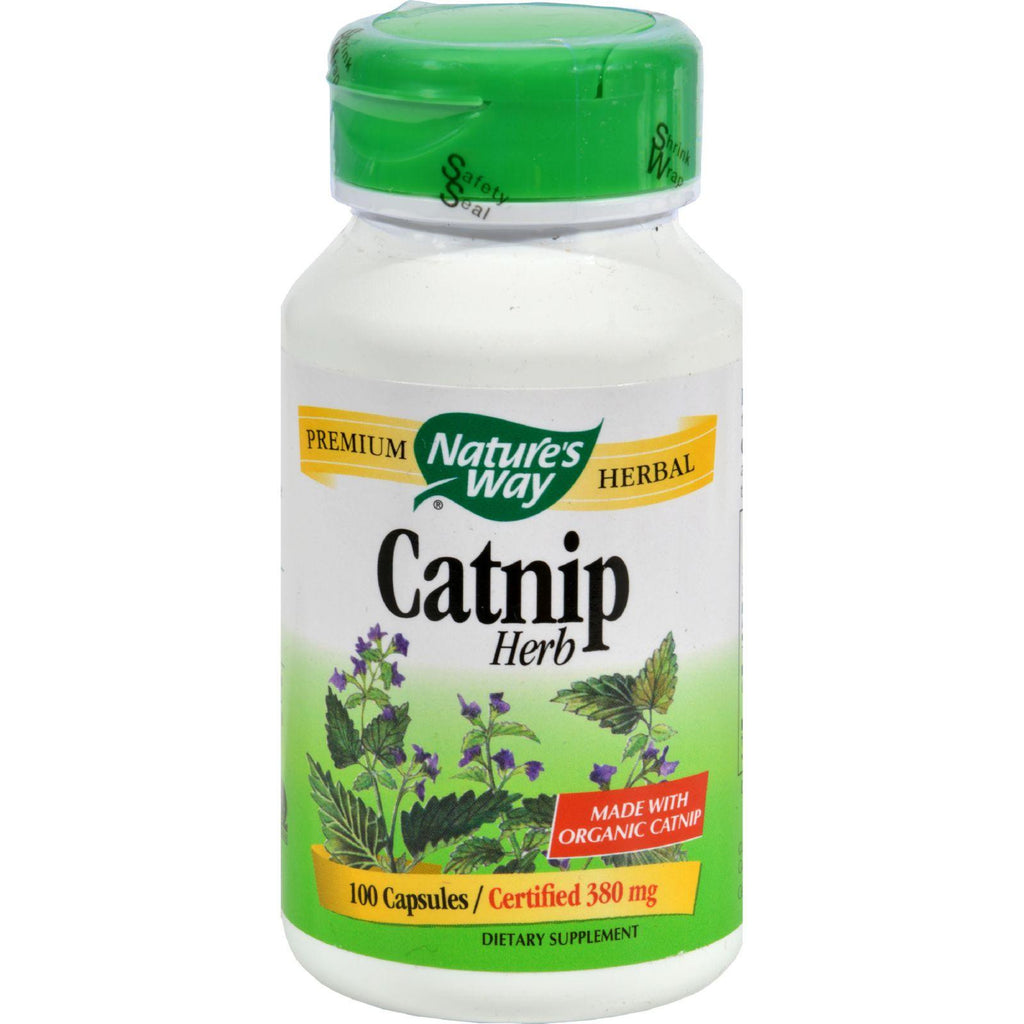 Nature's Way Organic Catnip Herb - 100 Capsules