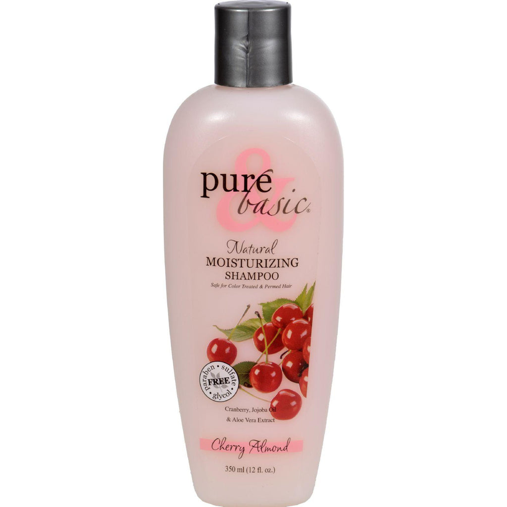 Pure And Basic Natural Moisturizing Shampoo Cherry Almond - 12 Fl Oz