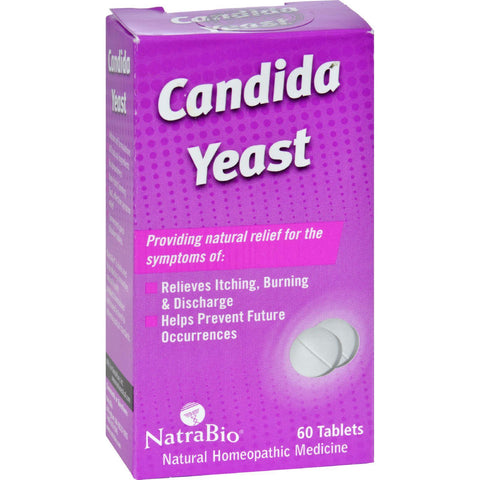 Natrabio Candida Yeast Relief - 60 Tablets