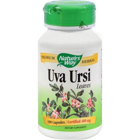 Nature's Way Uva Ursi Leaves - 480 Mg - 100 Capsules