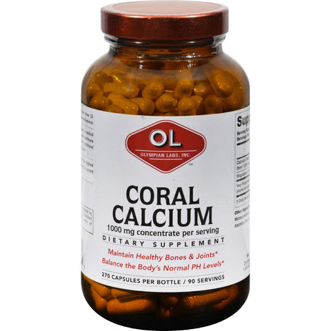 Olympian Labs Coral Calcium - 1 G - 270 Capsules