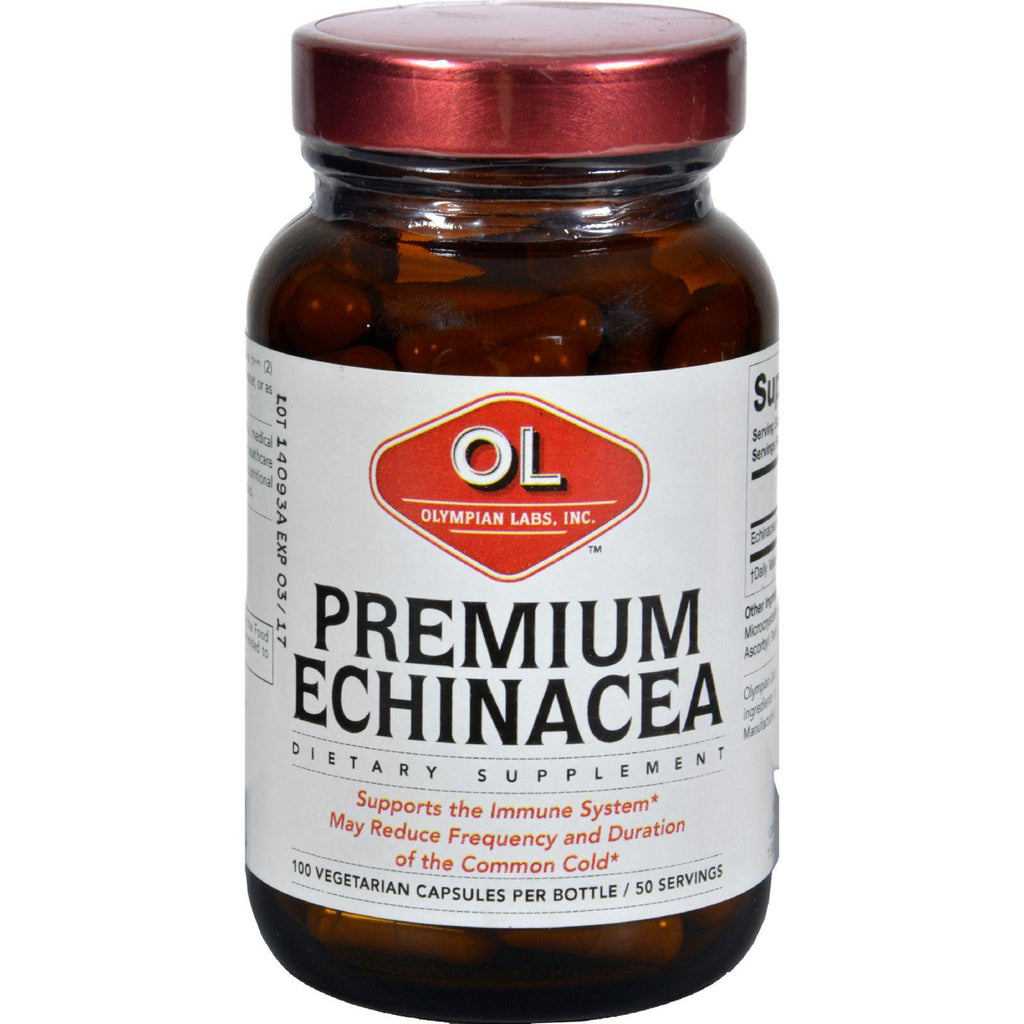 Olympian Labs Echinacea - Premium - 100 Vegetarian Capsules