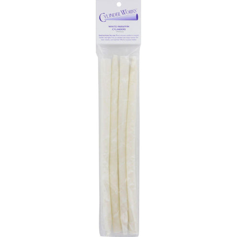 Cylinder Works White Paraffin Ear Candles - 4 Pack