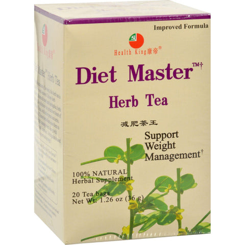 Health King Diet Master Herb Tea - 20 Tea Bags