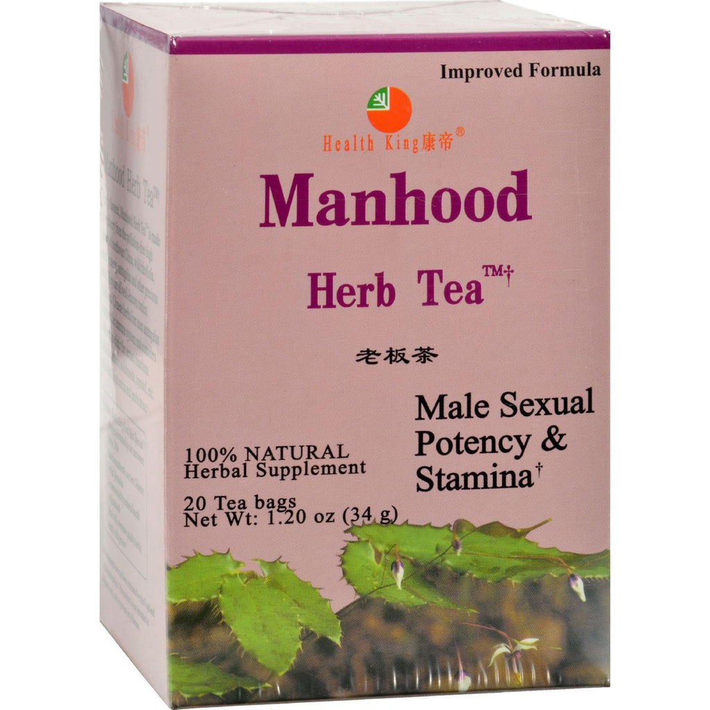 Health King Manhood Herb Tea - 20 Tea Bags