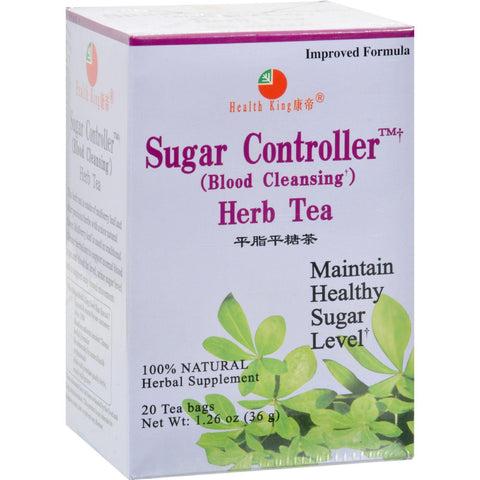 Health King Sugar Controller Blood Cleansing Herb Tea - 20 Tea Bags