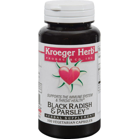 Kroeger Herb Black Radish And Parsley - 100 Capsules