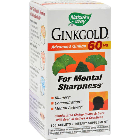 Nature's Way Ginkgold - 100 Tablets