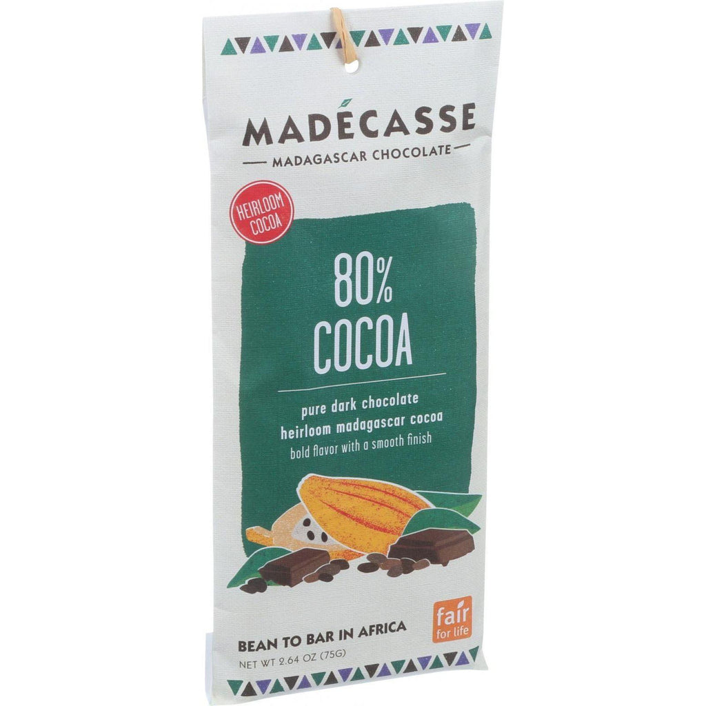 Madecasse Chocolate Bars - 80 Percent Cocoa Chocolate - 2.64 Oz - 12 Count