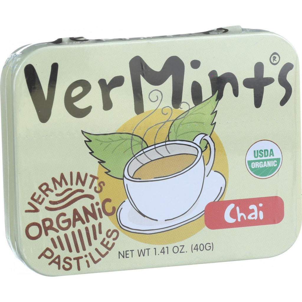 Vermints Pastilles - All Natural - Chai - 1.41 Oz - Case Of 6