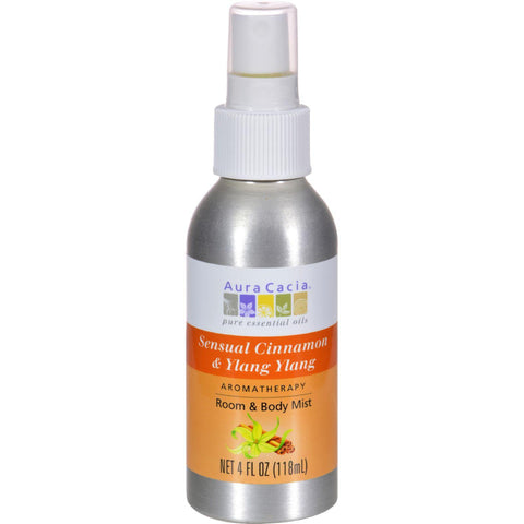 Aura Cacia Aromatherapy Mist Cinnamon Ylang Ylang - 4 Fl Oz