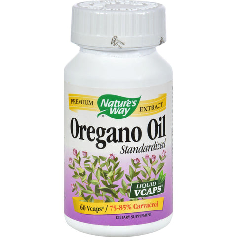 Nature's Way Oregano Oil Standardized - 60 Vegetarian Capsules