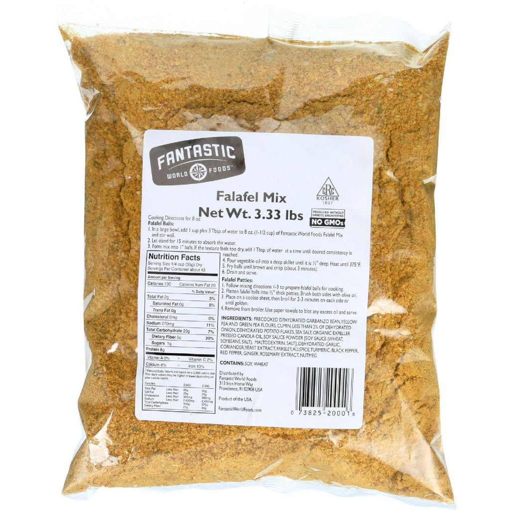 Fantastic World Foods Mix - Fantastic Falafel - 3-3.33 Lb - 1 Each