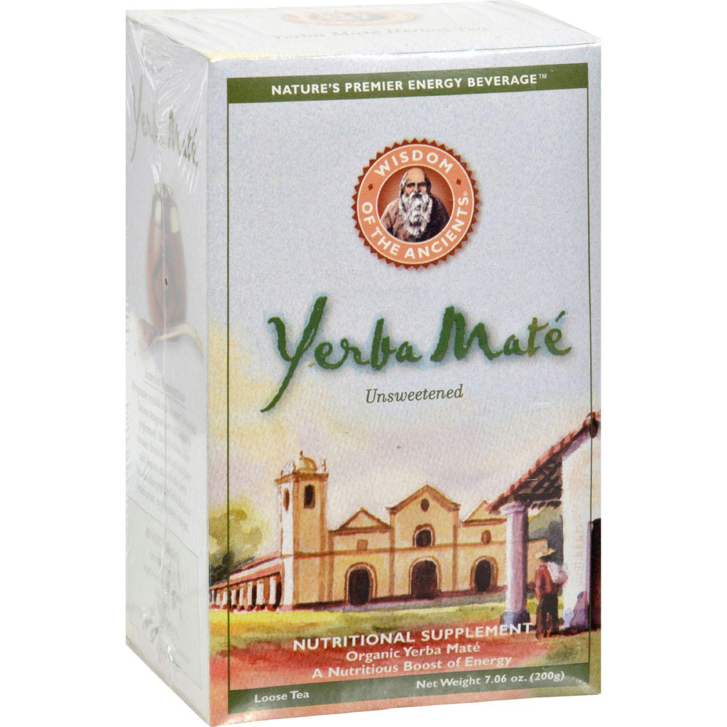 Wisdom Natural Yerba Mate Loose Tea Unsweetened - 7 Oz