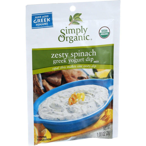 Simply Organic Dip Mix - Organic - Spinach - 1.41 Oz - Case Of 12