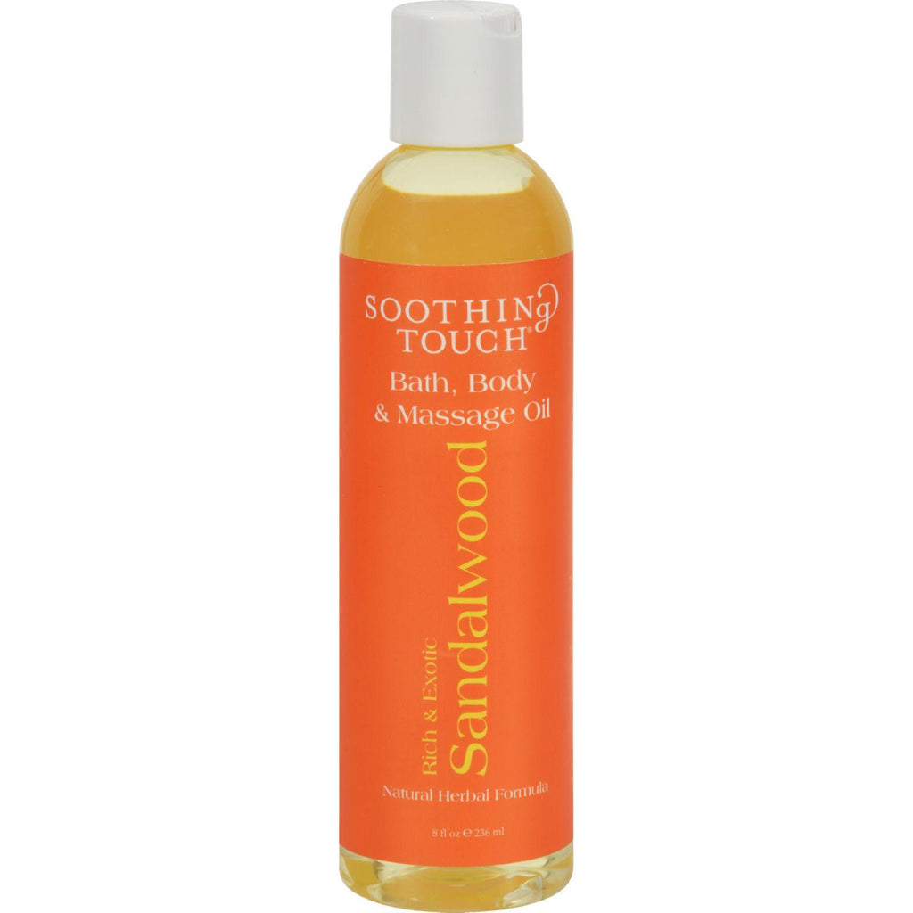 Soothing Touch Bath And Body Oil - Sandalwood - 8 Oz