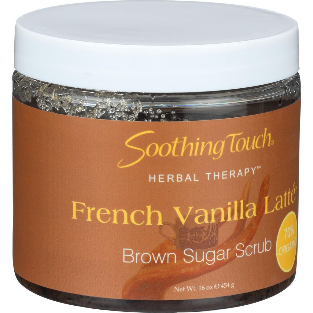 Soothing Touch Brown Sugar Scrub - French Vanilla Latte - 16 Oz