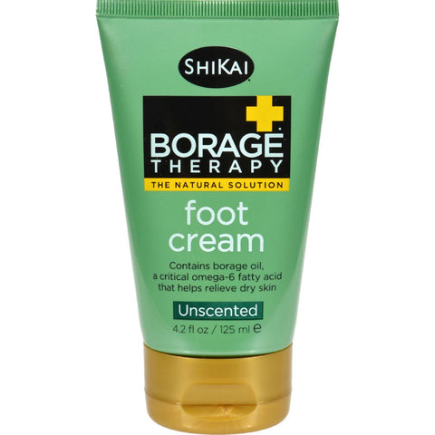 Shikai Borage Therapy Foot Cream Unscented - 4.2 Fl Oz