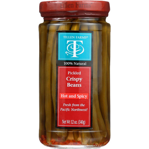 Tillen Farms Beans - Pickled - Hot And Spicy Crispy - 12 Oz - Case Of 6