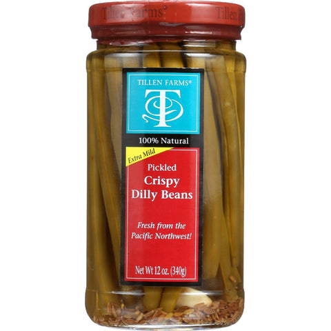 Tillen Farms Beans - Pickled - Crispy Dilly - 12 Oz - Case Of 6