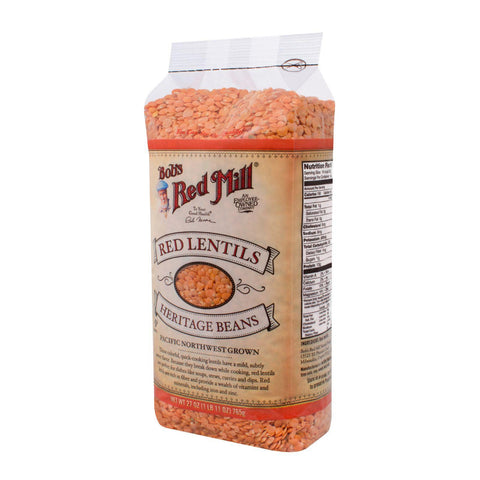 Bob's Red Mill Red Lentils Beans - 27 Oz - Case Of 4