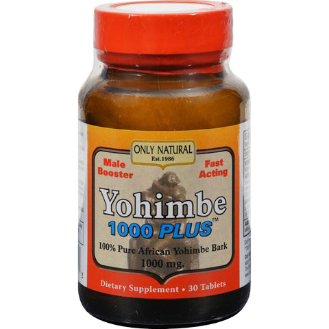 Only Natural Yohimbe 1000 Plus - 30 Tablets