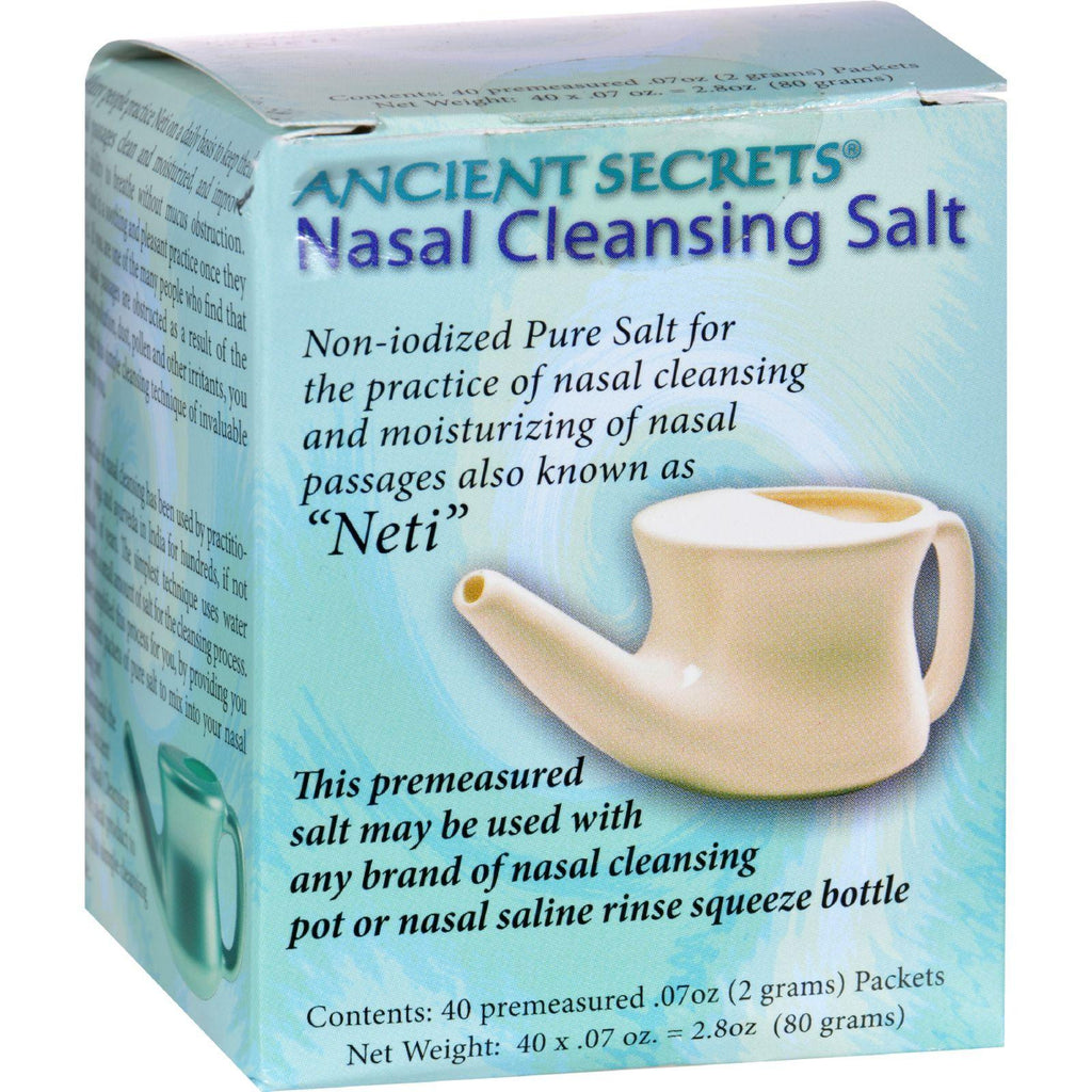 Ancient Secrets Nasal Cleansing Salt Packets - 40 Packets