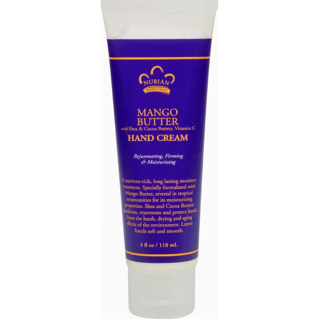 Nubian Heritage Hand Cream Mango Butter - 4 Oz