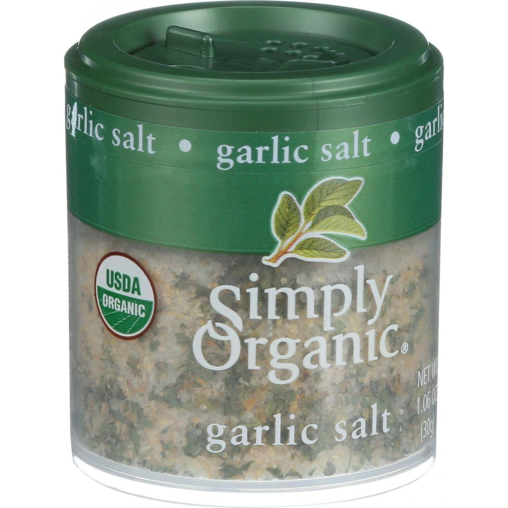 Simply Organic Garlic Salt - Organic - 1.06 Oz - Case Of 6