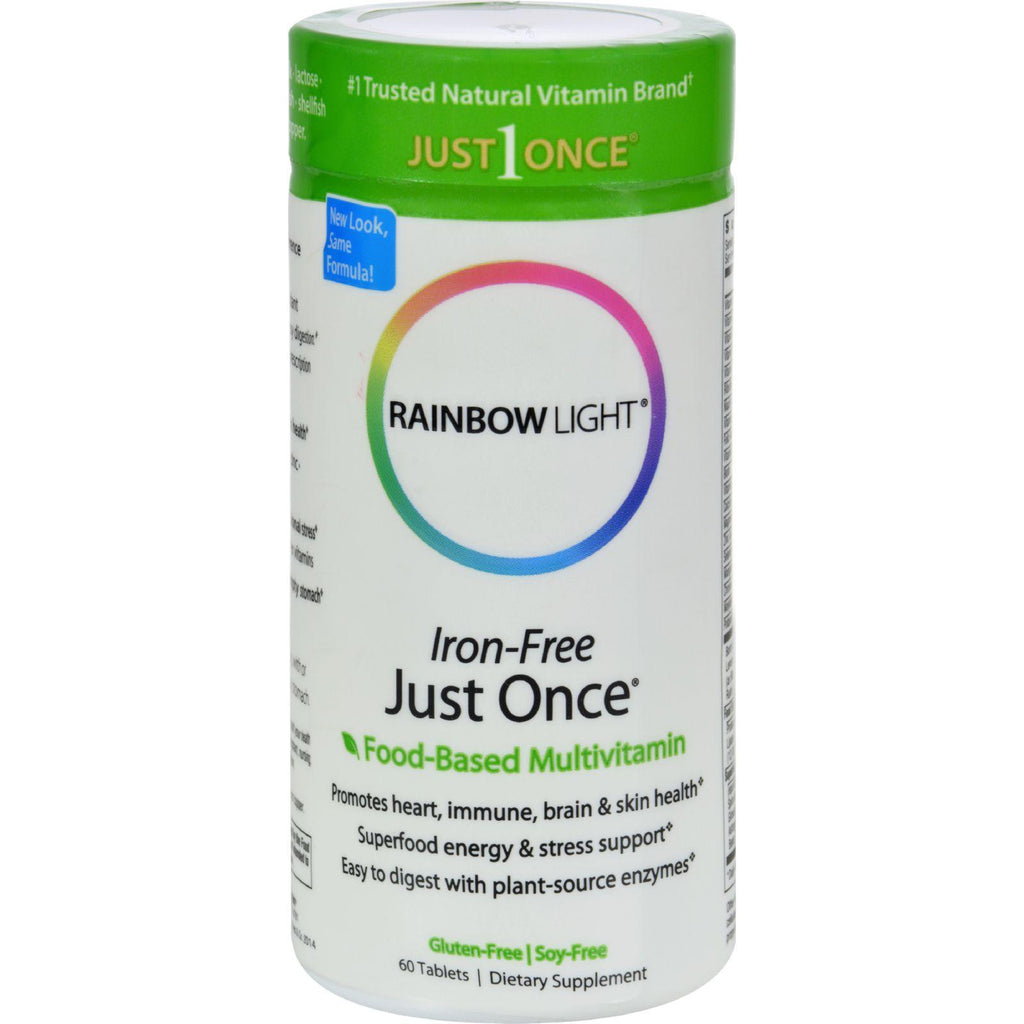 Rainbow Light Just Once Iron-free Food-based Multivitamin - 60 Tablets