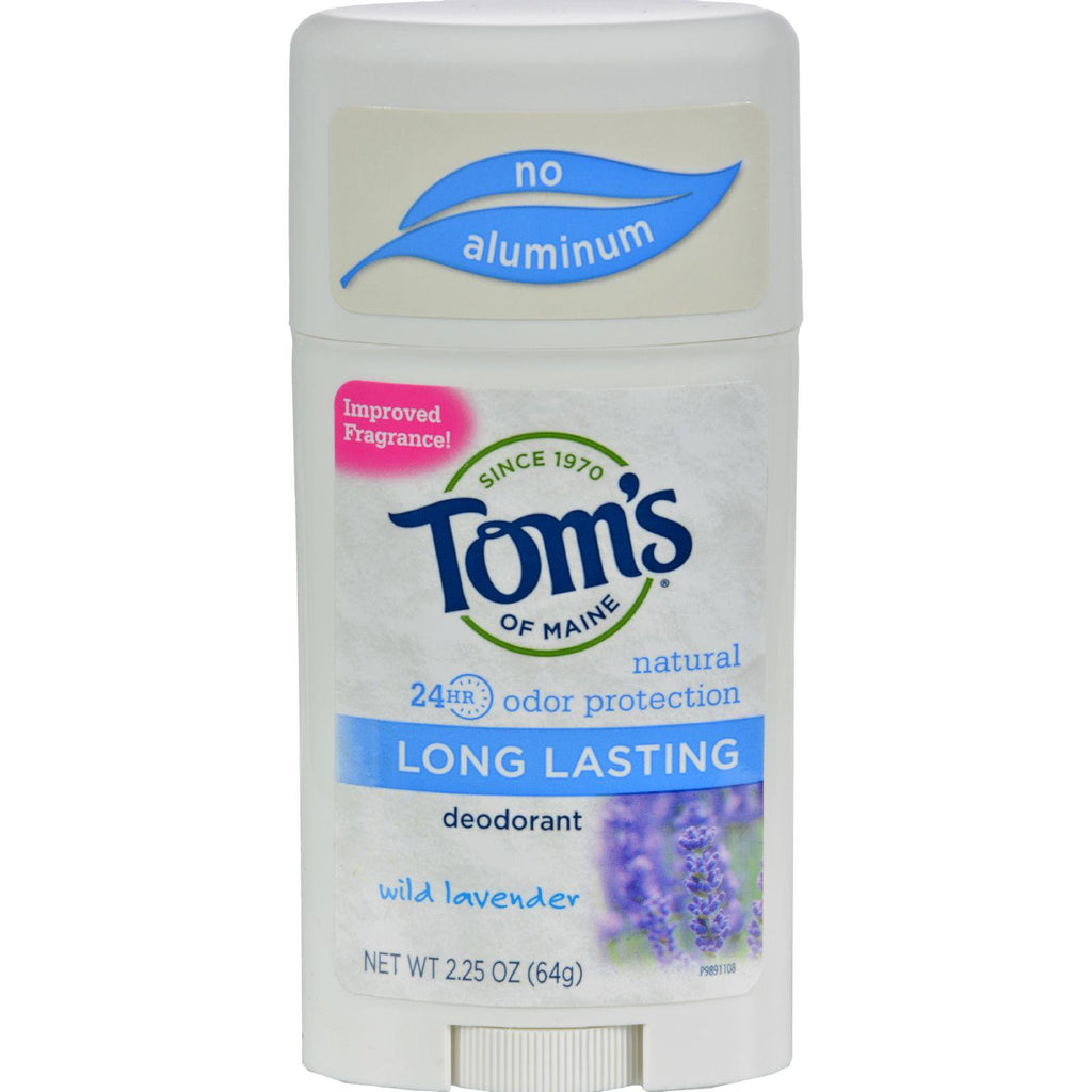 Tom's Of Maine Natural Long-lasting Deodorant Wild Lavender - 2.25 Oz - Case Of 6