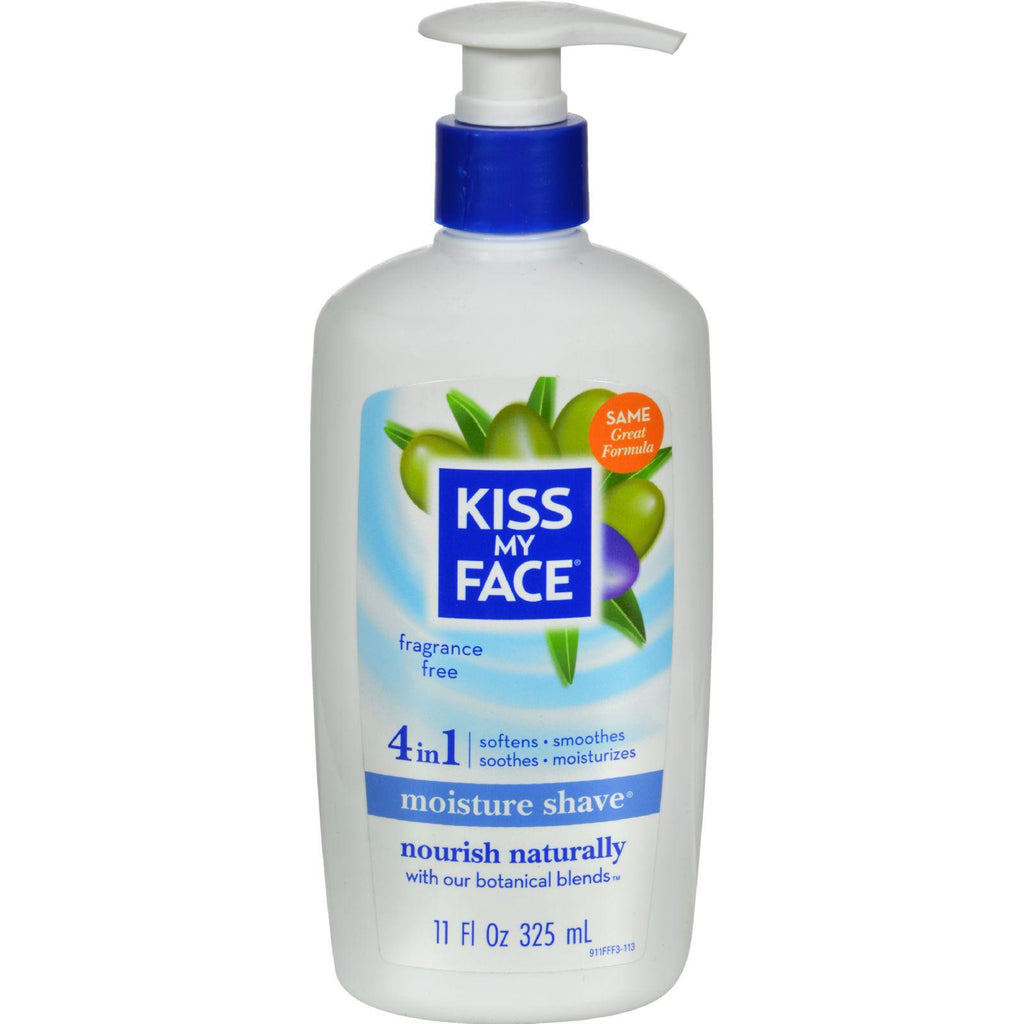 Kiss My Face Moisture Shave Fragrance Free - 11 Fl Oz