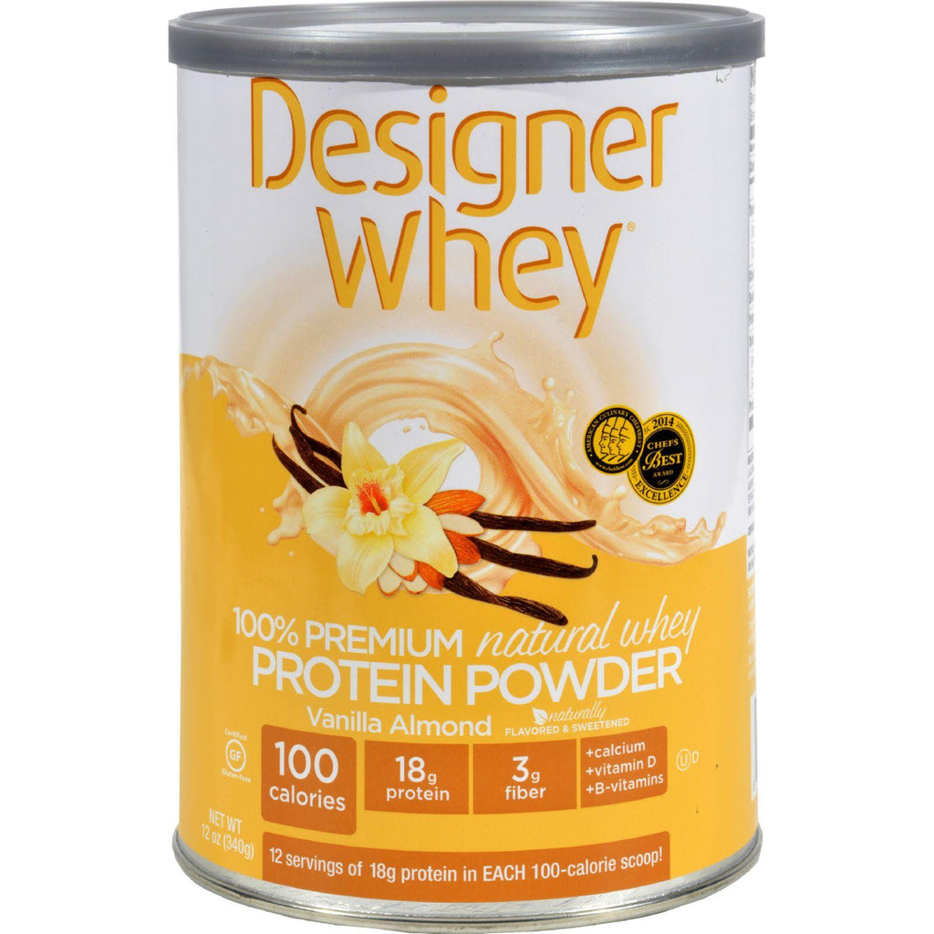 Designer Whey Protein Powder Vanilla Almond - 12 Oz