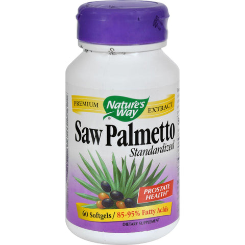 Nature's Way Saw Palmetto Standardized - 60 Softgels