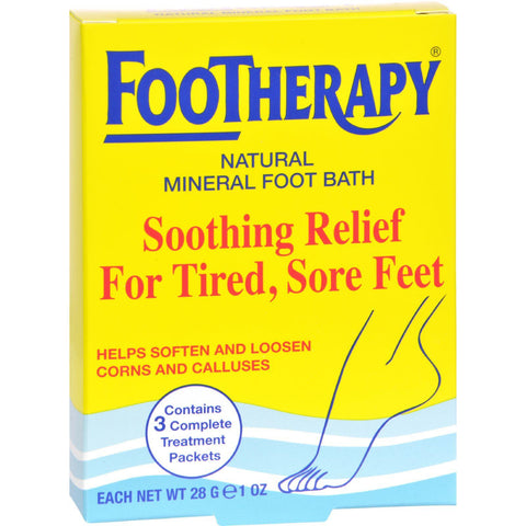 Queen Helene Footherapy Mineral Salt - Trial Size - Case Of 6 - 3 Oz