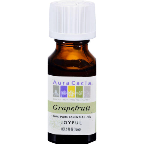 Aura Cacia Pure Essential Oil Grapefruit - 0.5 Fl Oz