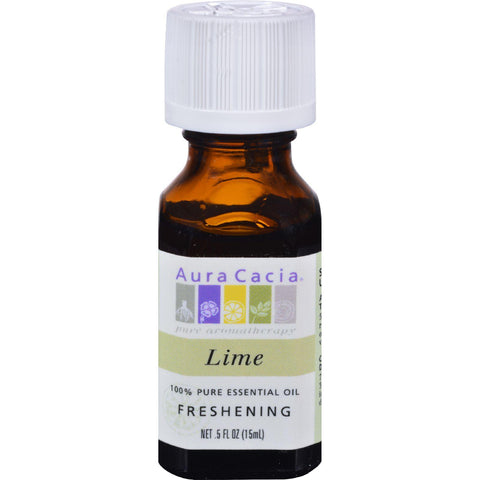 Aura Cacia Pure Essential Oil Lime - 0.5 Fl Oz