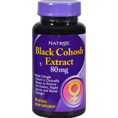 Natrol Black Cohosh Extract - 80 Mg - 60 Capsules