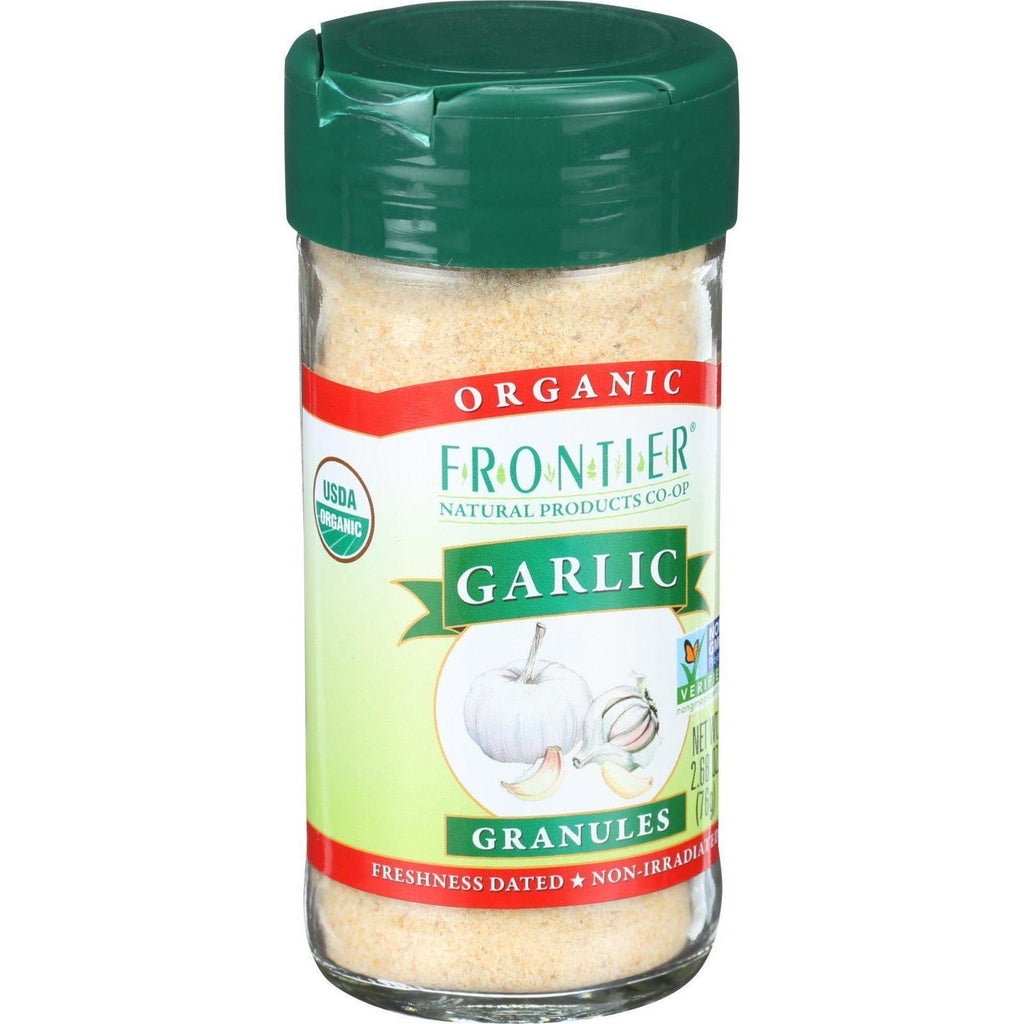 Frontier Herb Garlic - Organic - Granules - 2.70 Oz