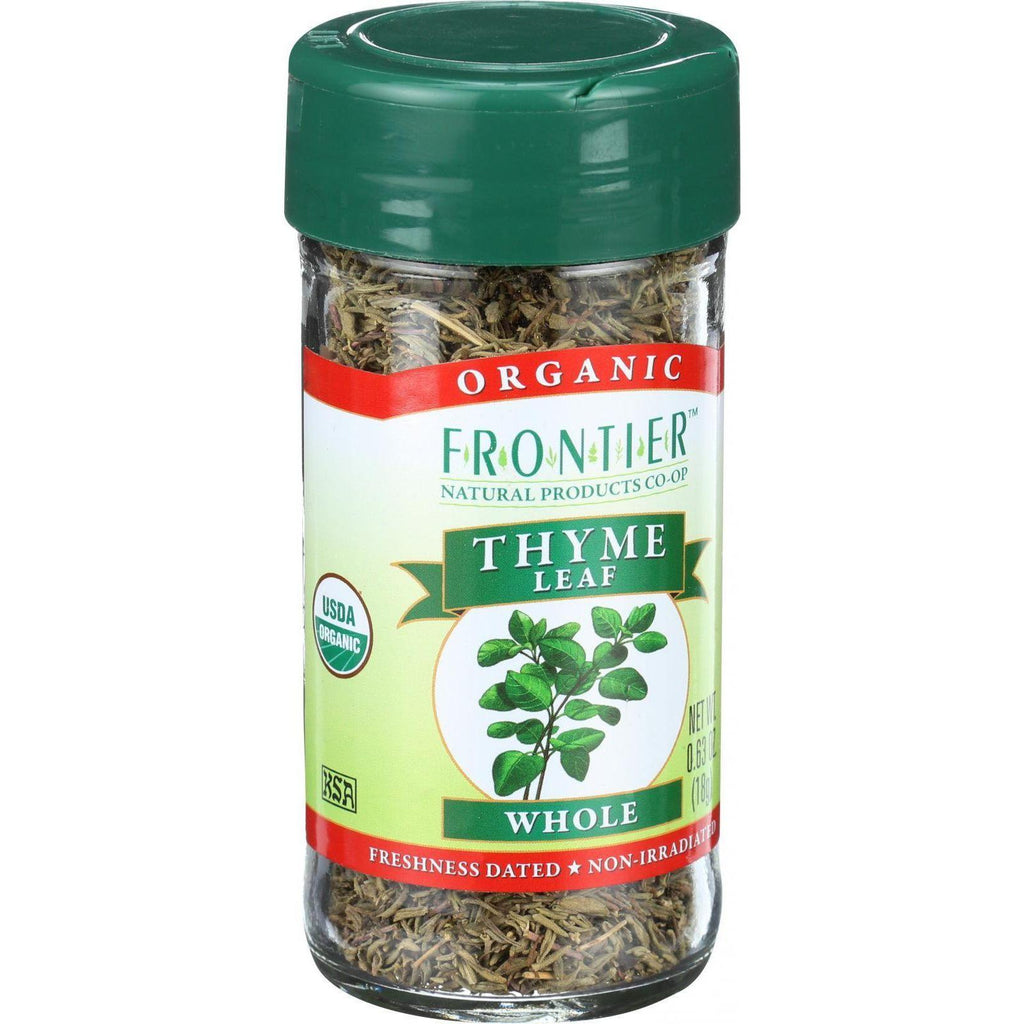 Frontier Herb Thyme Leaf - Organic - Whole - .8 Oz