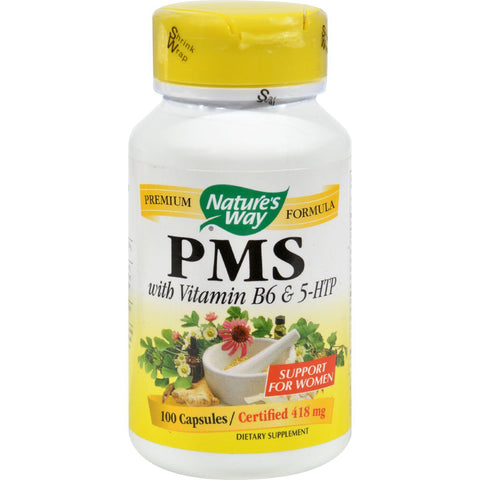 Nature's Way Pms With Vitamin B6 And 5-htp - 100 Capsules