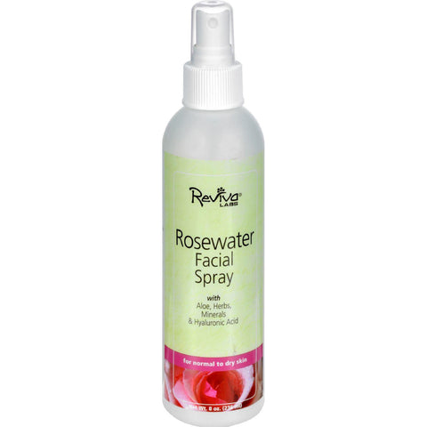 Reviva Labs Facial Spray Rosewater - 8 Fl Oz