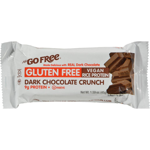 Nugo Nutrition Bar - Gluten Free Dark Chocolate Crunch - Case Of 12 - 45 Grams