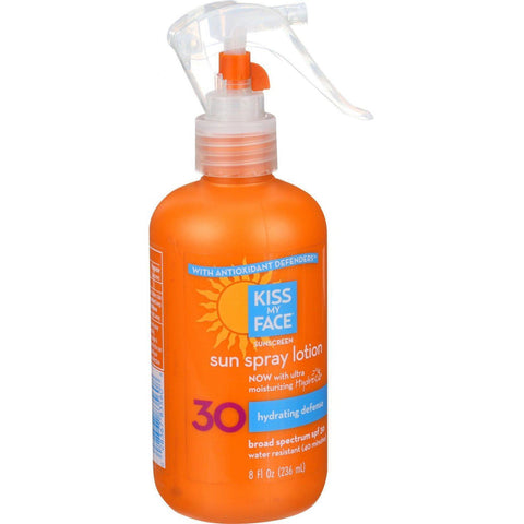 Kiss My Face Sun Spray Lotion - Spf 30 - 8 Oz