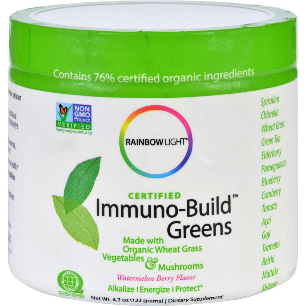 Rainbow Light Immuno Build Greens - Certified Organics - 4.7 Oz