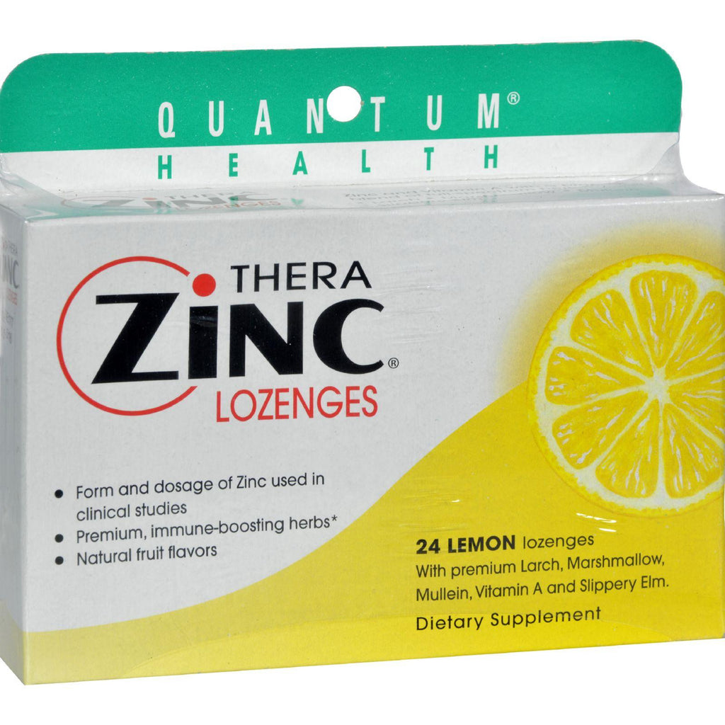 Quantum Therazinc Cold Season Plus Lozenges Lemon - 14 Mg - 24 Lozenges