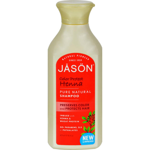 Jason Pure Natural Color Protect Henna Shampoo - 16 Fl Oz