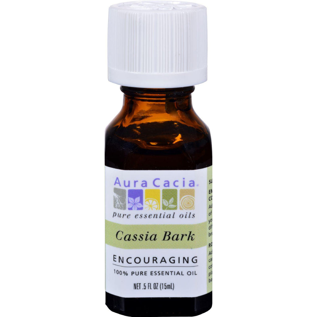 Aura Cacia Pure Essential Oil Cassia Bark - 0.5 Fl Oz